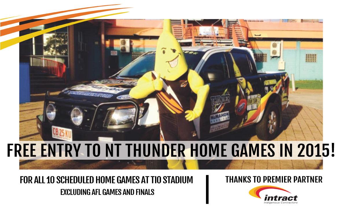 FREE ENTRY TO NT THUNDER MATCHES