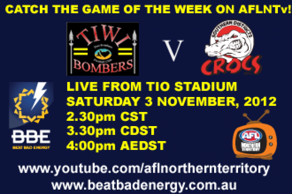 BBE AFLNTv! Round 6 - Tiwi Bombers v Southern Districts