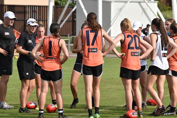 The NAB AFLW Academy in action